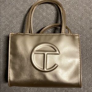 Telfar Small Shopping bag gold
